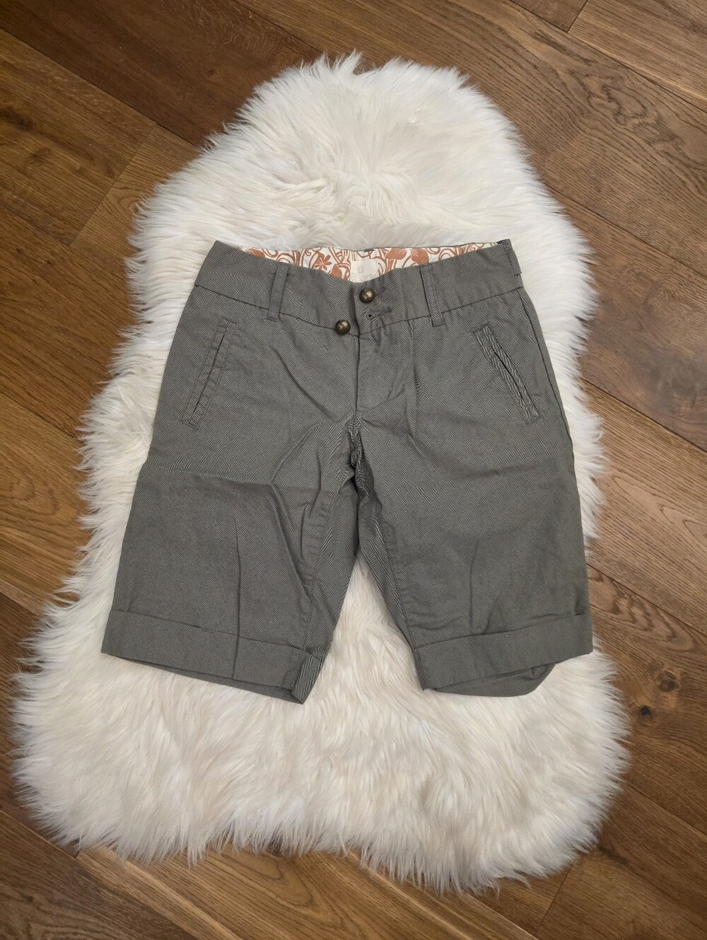 Vintage Low Rise Roxy Gray Women's Bermuda Shorts